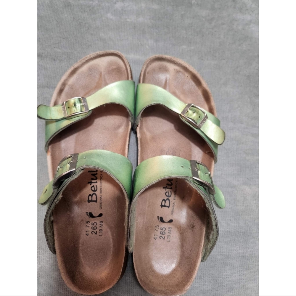Birkenstock Betula Green Sydney Sandals - Picture 3 of 5